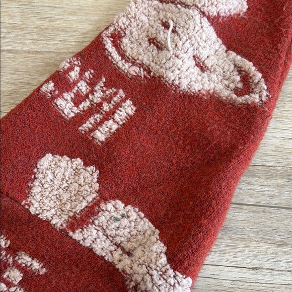 Rusty Red Sweater with Bear Pattern - Picture 5 of 6